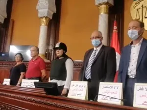 حزب عبير موسي يحتل مقر البرلمان التونسي