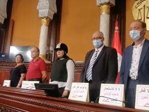 حزب عبير موسي يحتل مقر البرلمان التونسي