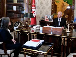 سعيّد خلال اجتماع مع رئيسة الحكومة نجلاء بودن