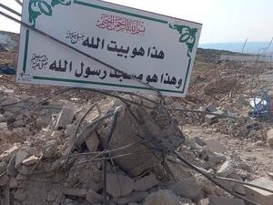 الجيش الاسرائيلي يهدم مسجدا قرب الخليل