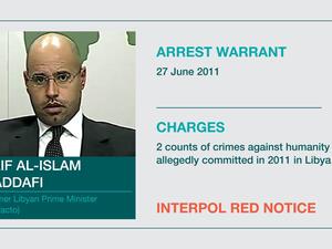 الجنائية الدولية تدعو دول العالم للمساعدة باعتقال سيف الإسلام القذافي