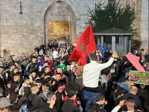 إسرائيل تقمع احتفالات المقدسيين بفوز المغرب 