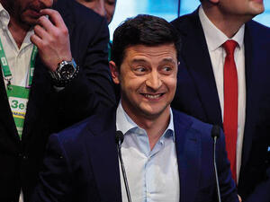 الرئيس الاوكراني فلاديمير زيلينسكي