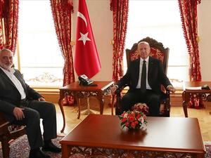 أردوغان يستقبل هنية في إسطنبول