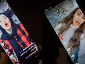 حنين حسام (يسار) ومودة الادهم كانتا ضمن من حكموا بالسجن بسبب محتوى نشرتاه على الانترنت