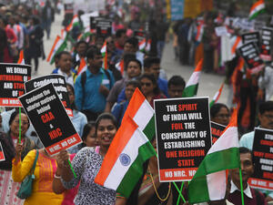 مسيحيو الهند يتظاهرون احتجاجا على قانون الجنسية