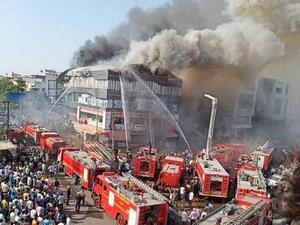 ما بين 50 إلى 60 طالبا كانوا يتواجدون في المعهد الواقع في الطابق الأخير من المبنى حين اندلع الحريق