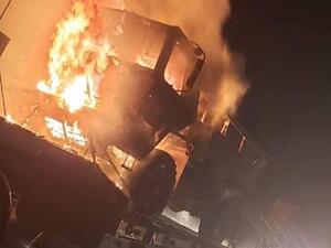 مسلحون مجهولون يحرقون مركبات للتحالف جنوبي العراق