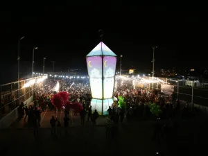 فانوس رمضان من برج اللقلق في القدس القديمة