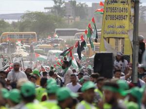 تظاهرات حاشدة في الاردن نصرة لفلسطين