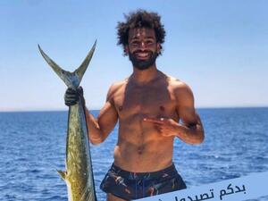 صورة للاعب المصري الدولي، محمد صلاح قام ادرعي بارفاقها مع التغريدة