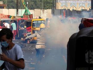 مقتل متظاهرين في صدامات مع قوات الامن في الناصرية 