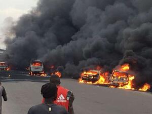 الانفجار وقع أثناء تفريغ وقود الشاحنة في أحد المحطات