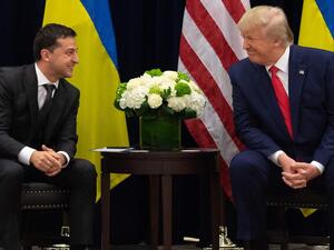 دونالد ترامب وفولوديمير زيلينسكي