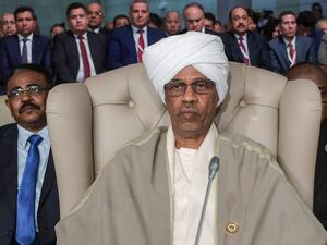 Sudan's then-first vice president Lieutenant General Awad Mohamed Ahmed ibn Ouf  (AFP)