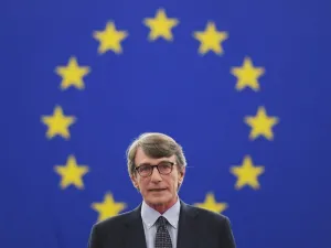 Italian MEP David-Maria Sassoli (S&D Group) delivers a speech after being elected new president of the European Parliament during the first plenary session of the newly elected European Assembly on July 3, 2019 in Strasbourg, eastern France.  FREDERICK FLORIN / AFP