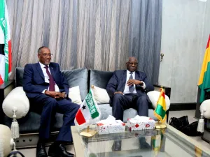 The President of the Republic of Somaliland, H.E  @musebiihi has safely landed at Gbessia International Airport in Conakry, Guinea (Twitter)