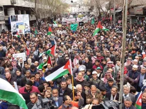 March in Amman to support Jerusalem (Twitter)