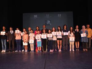 Prize distribution ceremony for Tagore Painting Competition for Turkish school children w (Twitter)