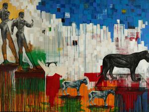 Khaled Hafez  Two Gods & Two Cats (Twitter)