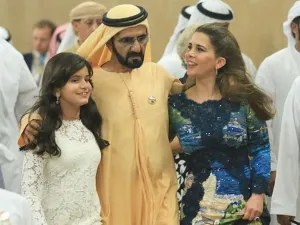 HRH Sheikh Mohammed Bin Rashid Al Maktoum, The Vice President and Prime Minister of the United Arab Emirates (UAE) and the Ruler of the Emirate of Dubai, With His Wife,  HRH Princess Haya Bint Al Hussein, with Their Daughter, HRH Sheikha Jalila (Twitter)