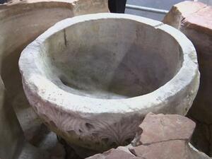 A new baptismal font appears to have been discovered at the Church of the Nativity in West Bank  (Twitter)