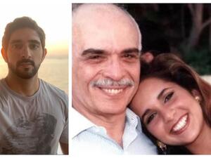 الأميرة هيا ووالدها الملك حسين / الشيخ حمدان بن محمد بن راشد آل مكتوم