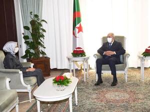  تبون يستقبل السفيرة التركية