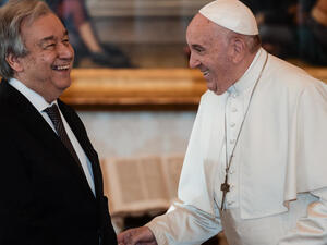 بابا الفاتيكان وغوتيريش يدعوان الى التسامح الديني وحماية البيئة