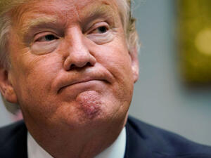  الرئيس الأمريكي، دونالد ترامب