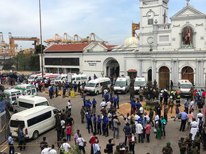 سماع دوي انفجار شرقي العاصمة كولومبو في سريلانكا
