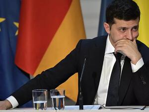  الرئيس الأوكراني، فولوديمير زيلينسكي