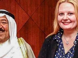 لازاريفا مع أمير الكويت