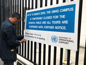 نصف موظفي مقر الأمم المتحدة بنيويورك يعملون من المنازل