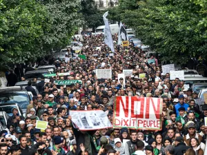 A demonstration in Algiers, March 2019 /AFP