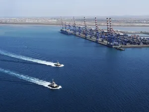 Djibouti  Port: The UAE hopes to develop a ‘String of Pearls’ network of strategic ports on the African Red Sea coast to advance its strategic interests /AFP