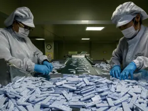 South Korea produces 100,000 COVID-19 test kits a day /AFP