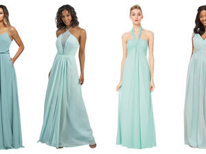 فساتين باللون النعناعي تجمع بين التنوع والتميز فساتين باللون النعناعي تجمع بين التنوع والتميز