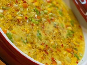 شوربة شاودر الذرة والبطاطا