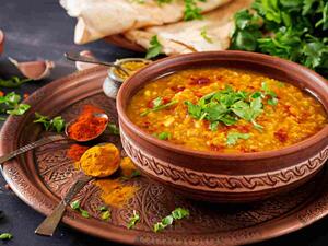 العدس الهنديّ مع الكاري