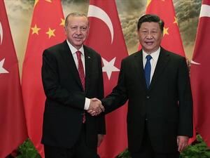 الرئيس التركي رجب طيب أردوغان ونظيره الصيني شي جينبينغ