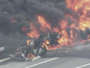 انفجار شاحنة صهريج