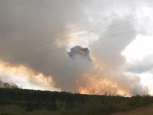 انفجار في قاعدة عسكرية بمقاطعة أرخانغيلسك شمال غربي روسيا