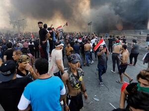  تجدد المظاهرات الغاضبة في العراق مع سقوط قتلى وجرحى في صفوف المحتجين