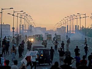 مواجهات بين المتظاهرين وقوات الأمن في العاصمة بغداد