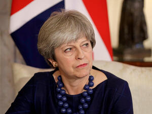  رئيسة الوزراء البريطانية تيريزا ماي
