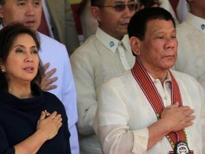 الرئيس الفلبيني رودريغو دوتيرتي ونائبته