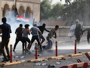 جانب من الاحتجاجات في العراق