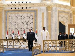  الرئيس المصري، عبد الفتاح السيسي ,ولي عهد أبو ظبي، محمد بن زايد