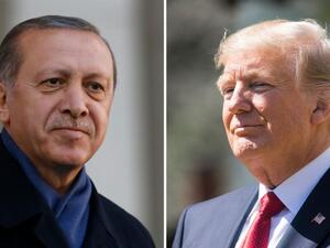 الرئيس التركي رجب طيب أردوغان يلتقي نظيره الأمريكي دونالد ترامب